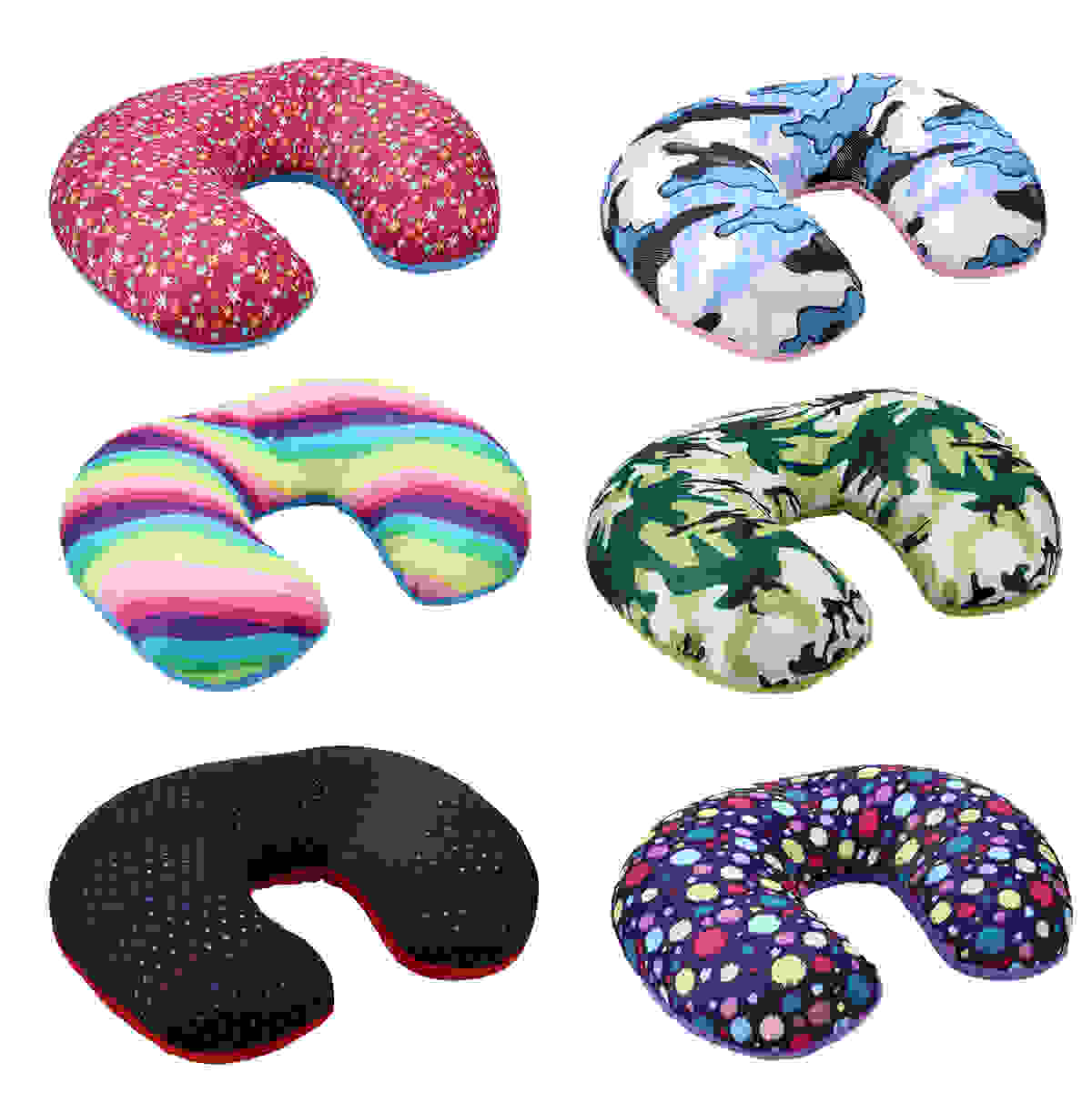 Bco Print Microbeads Neck Pillow Asst