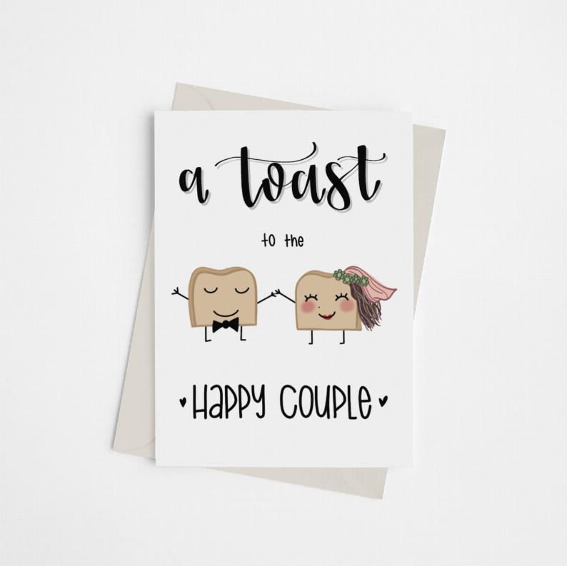 A Toast to the Happy Couple - Greeting Card