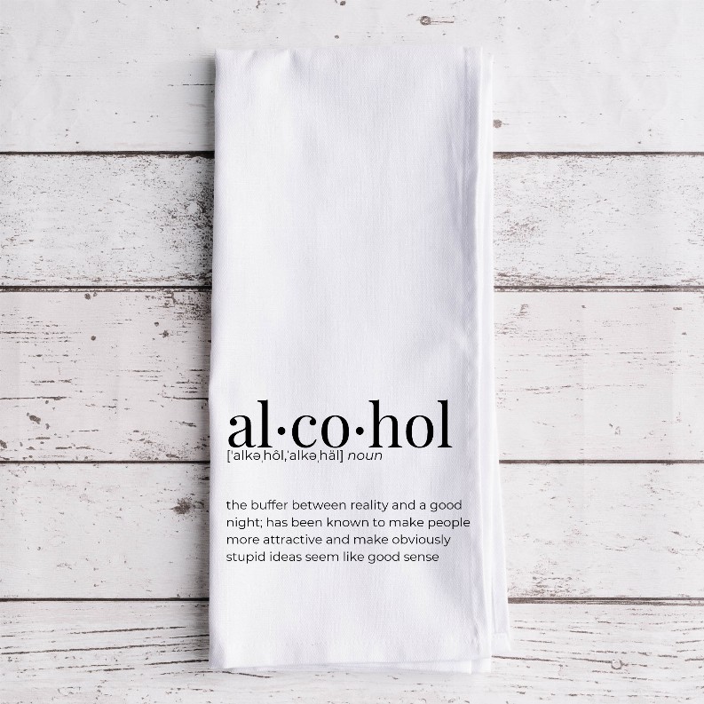 Alcohol Definition - Bar Towel