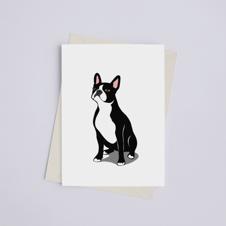 Boston Terrier - Greeting Card