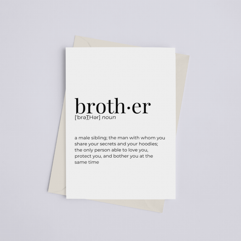 Brother - Greeting Card/Wall Art Print