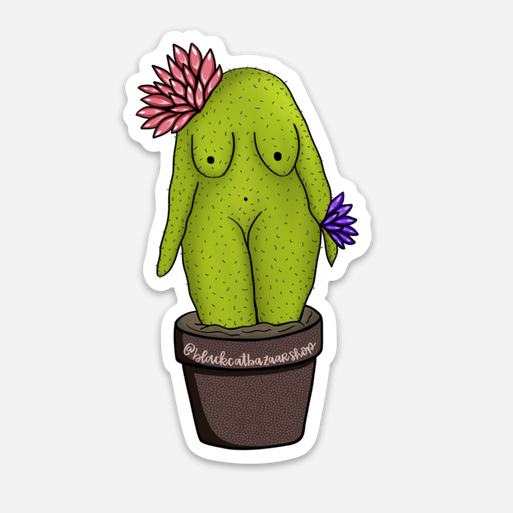 Cactus Lady Sticker