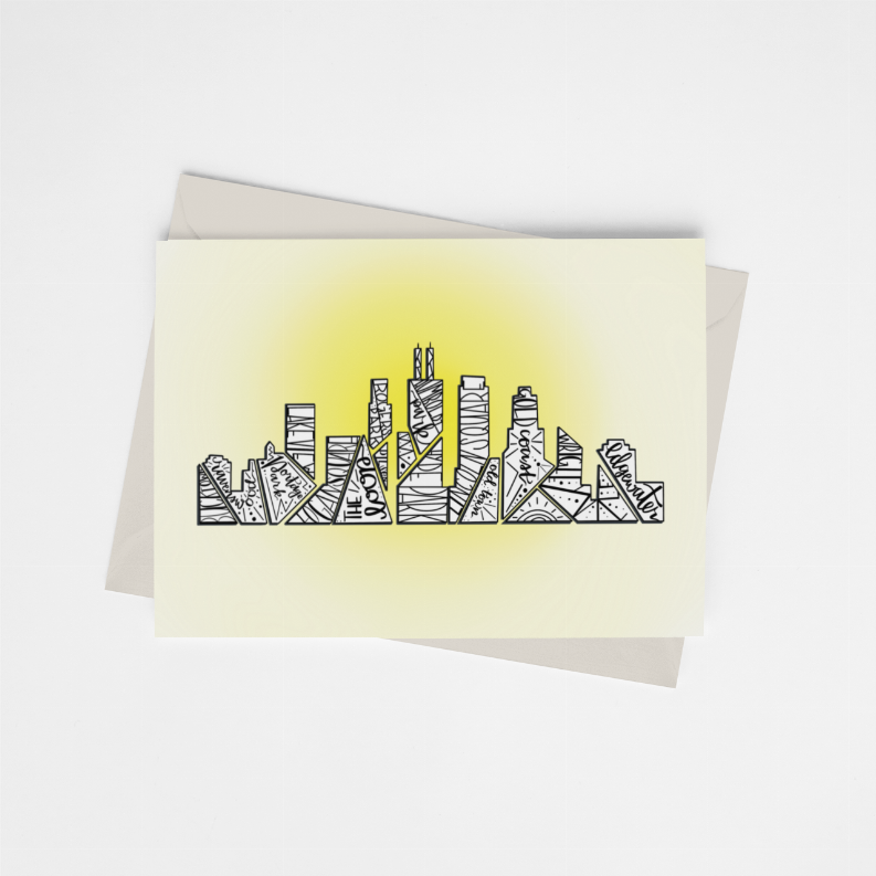 Chicago Neighborhoods - Greeting Card