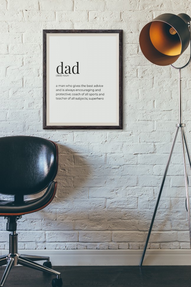 Dad V1 - Greeting Card/Wall Art Print