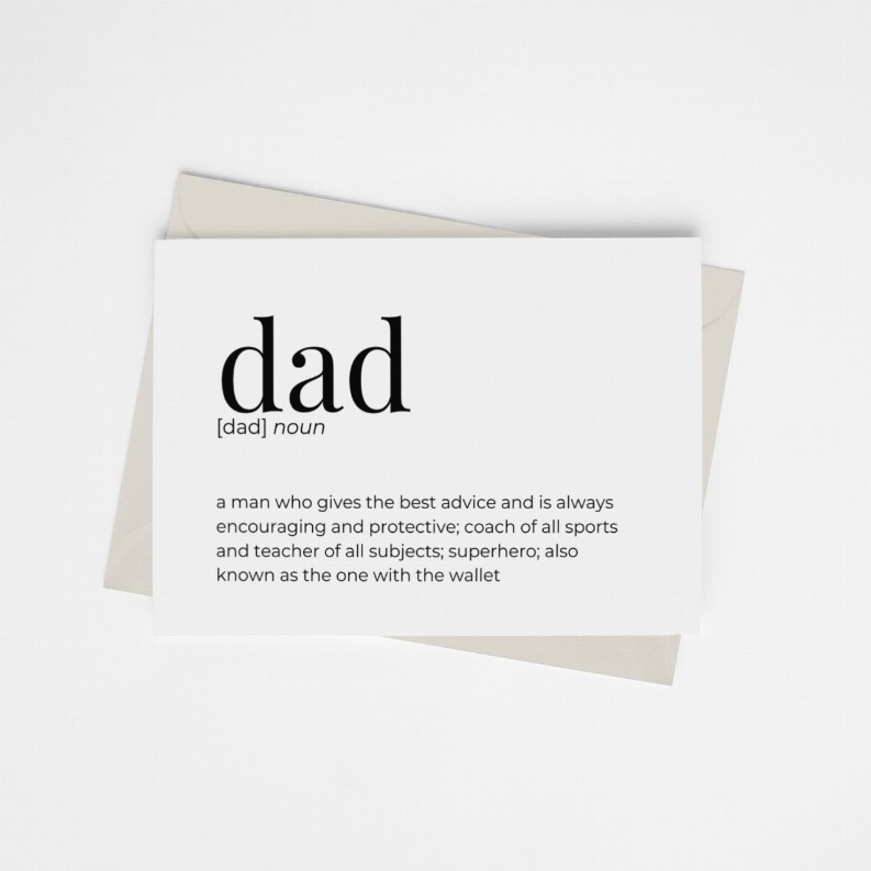 Dad V2 - Greeting Card/Wall Art Print