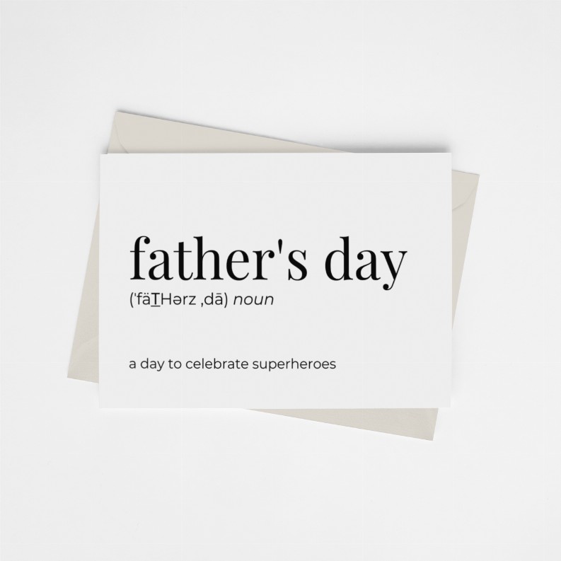 Father's Day - Greeting Card/Wall Art Print