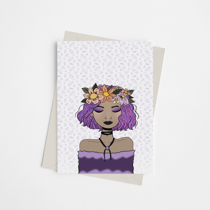 Flower Girl - Greeting Card