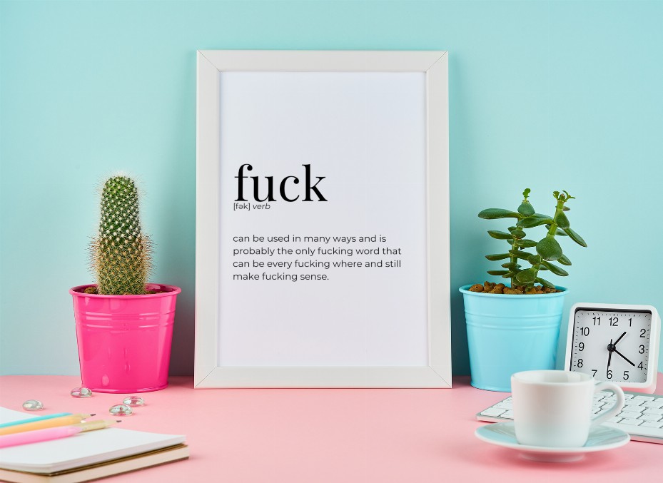 Fuck - Greeting Card/Wall Art Print