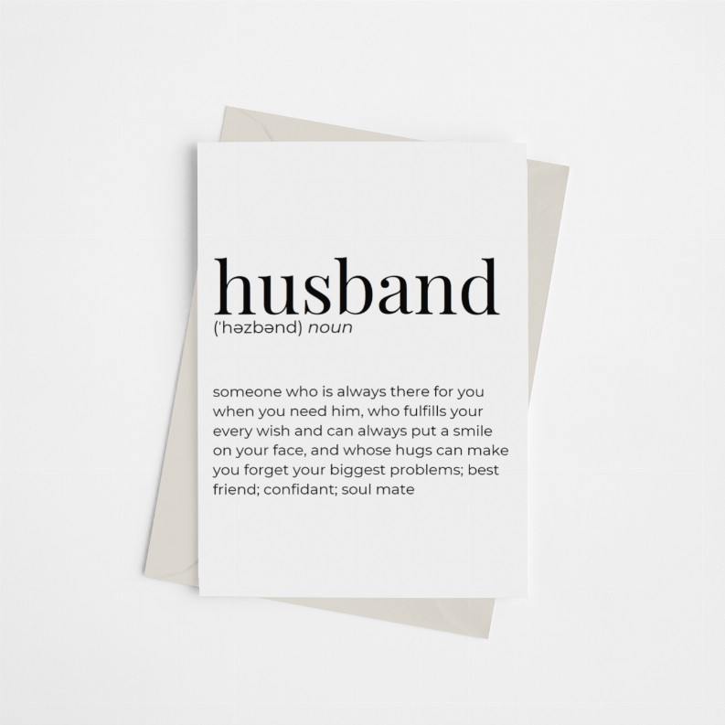 Husband - Greeting Card