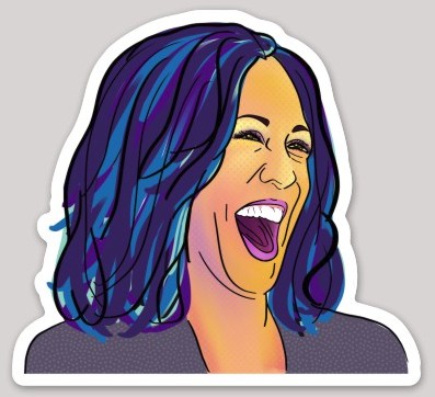 Kamala Harris Pop Art Sticker