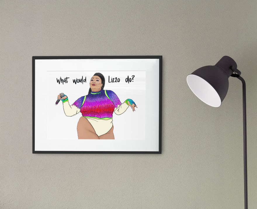 Lizzo Wall Art Print - 8 x 10FramedWhat Would Lizzo Do?