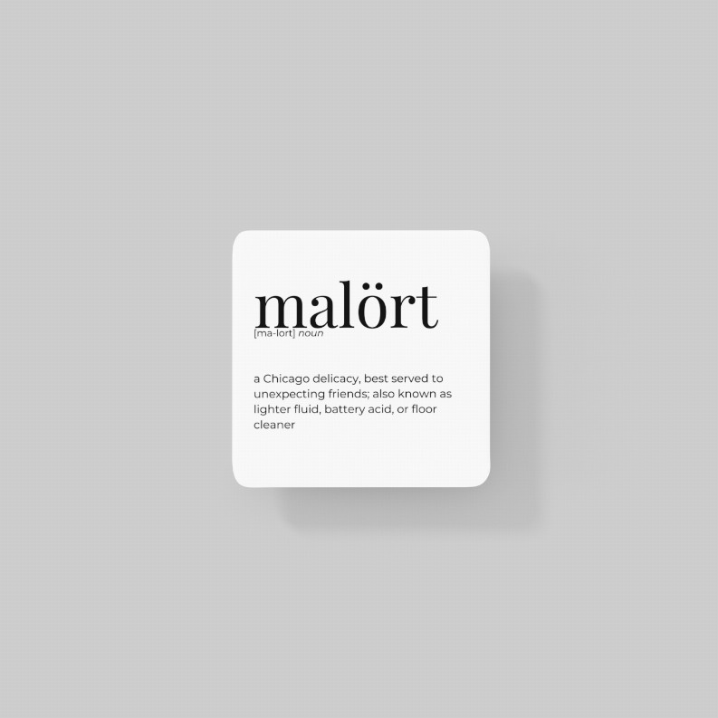 Malort Coaster