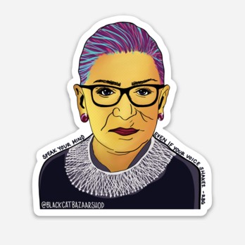 Ruth Bader Ginsburg Pop Art Sticker