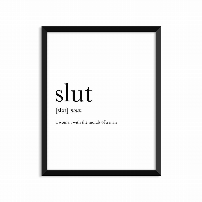 Slut - Greeting Card/Wall Art Print