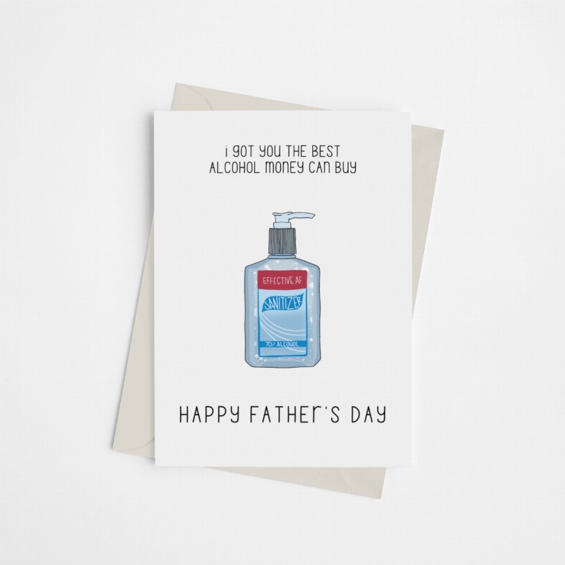 The Best Alcohol Money Can Buy Father's Day Card - Greeting Card