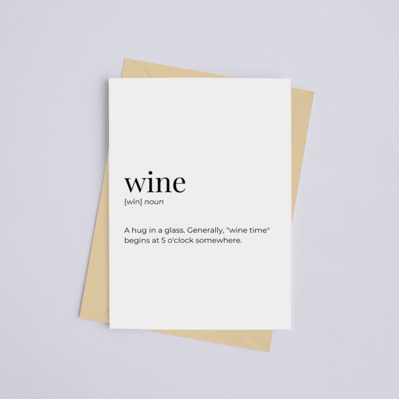 Wine - Greeting Card/Wall Art Print