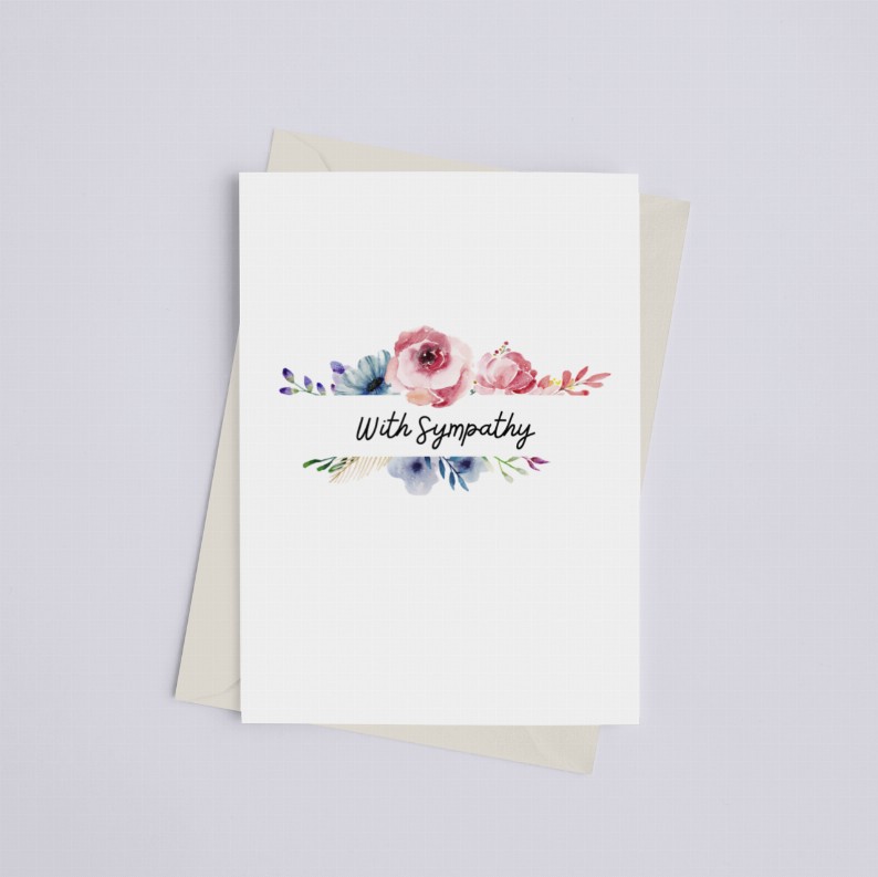 With Sympathy - Greeting Card
