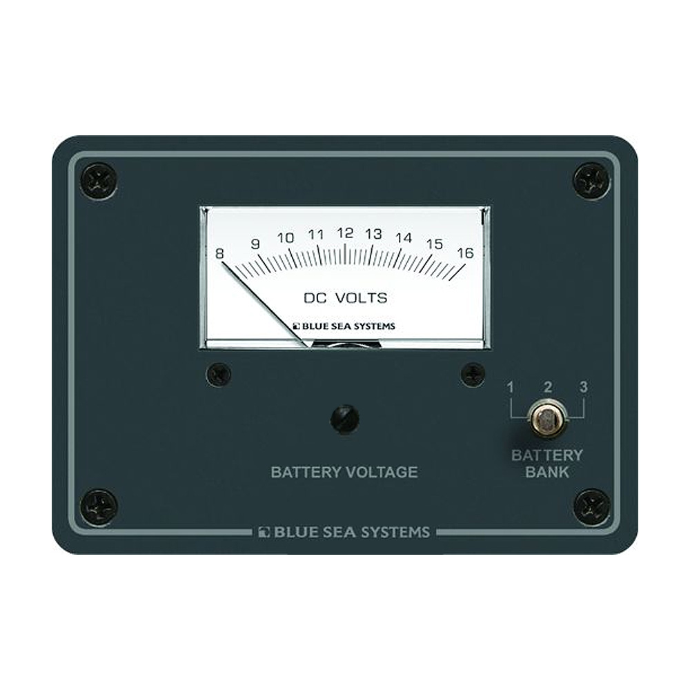 Blue Sea 8015 DC Analog Voltmeter w/Panel