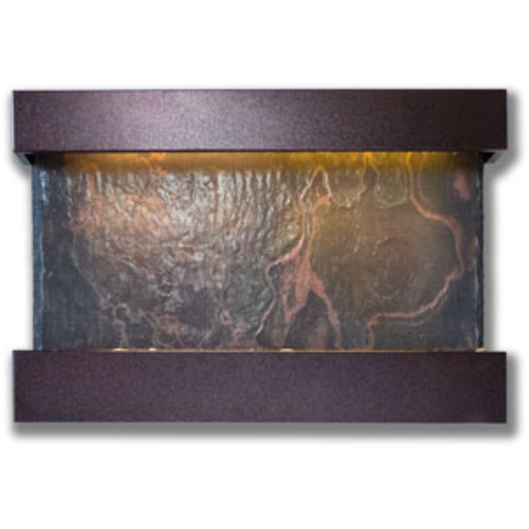 Horizon Falls Medium Fountain 24.5"H x 37.5"W Coppervein w/NSI Slate