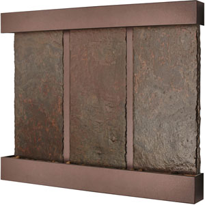 Nojoqui Falls Triple Fountain 57.5"H x 76.5"W Coppervein w/NSI Slate