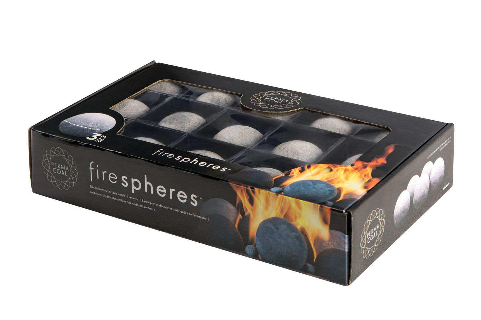 Permacoal Firespheres Grey