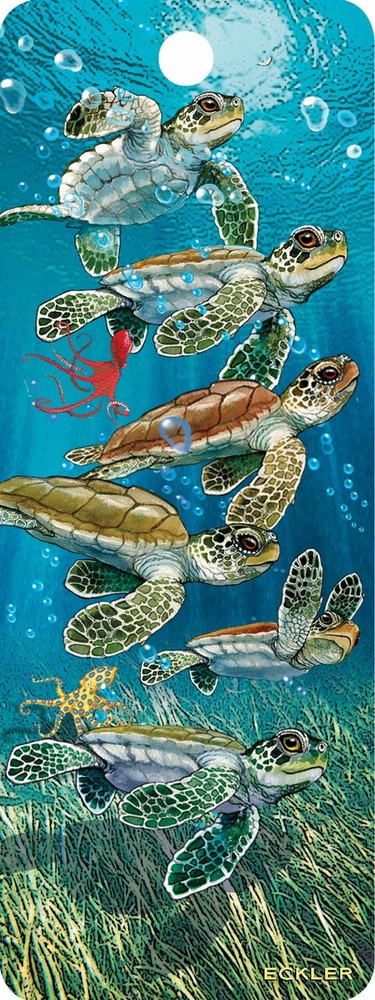 Baby Sea Turtles - 3D Bookmark