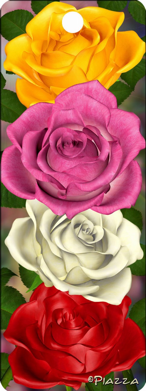 Beauty of Roses - 3D Bookmark