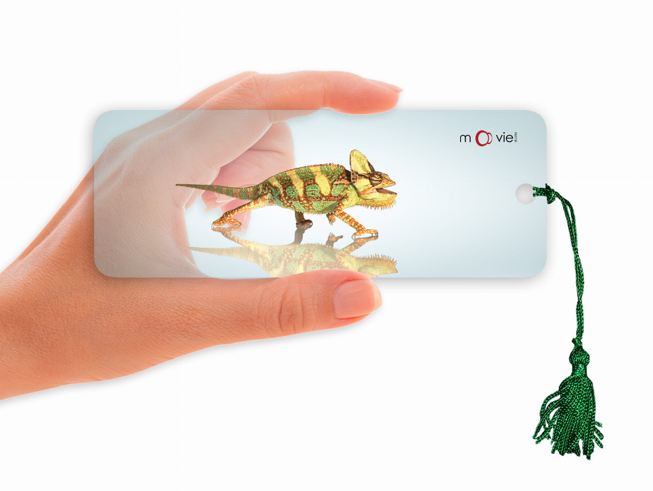 Chameleon- Clear Motion Bookmark