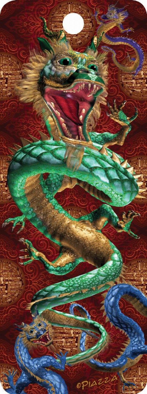 Eastern Dragon - 3D Bookmark
