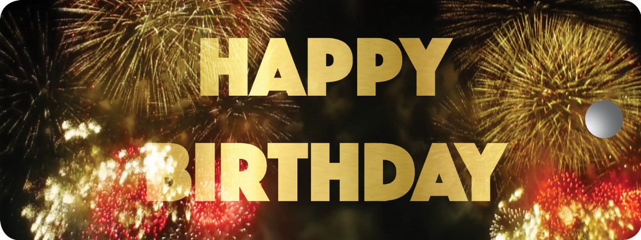 Happy Birthday Fireworks - Motion Bookmark