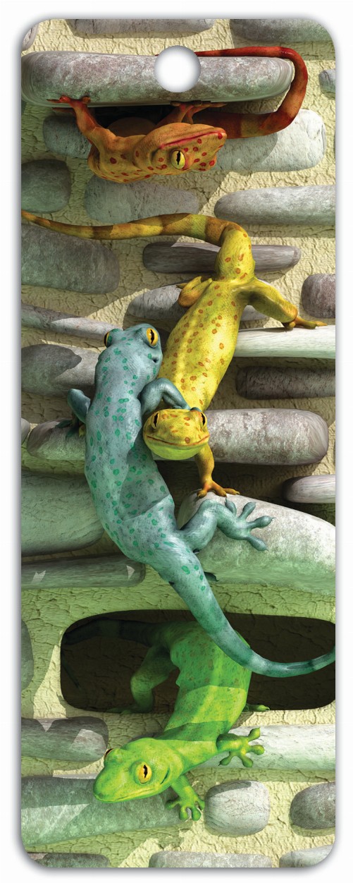 Holy Geckos! - 3D Bookmark