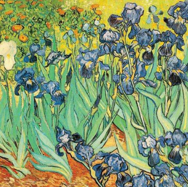 Irises (Van Gogh) - Magnetic Bookmark