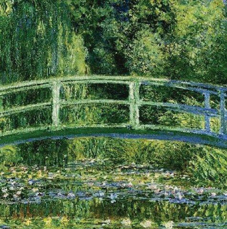Le Pont Japonais- Verde (Monet) - Magnetic Bookmark
