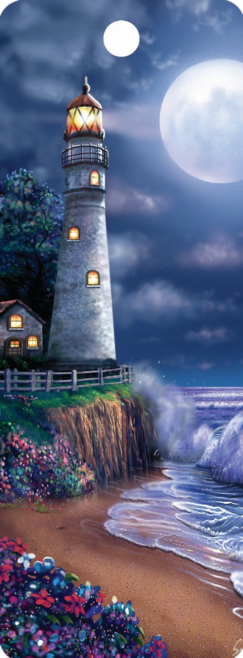 Midnight Lighthouse - Motion Bookmark