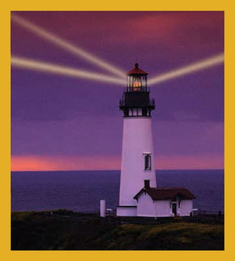 Sea Life - Magnetic Bookmark - Lighthouse Sunset
