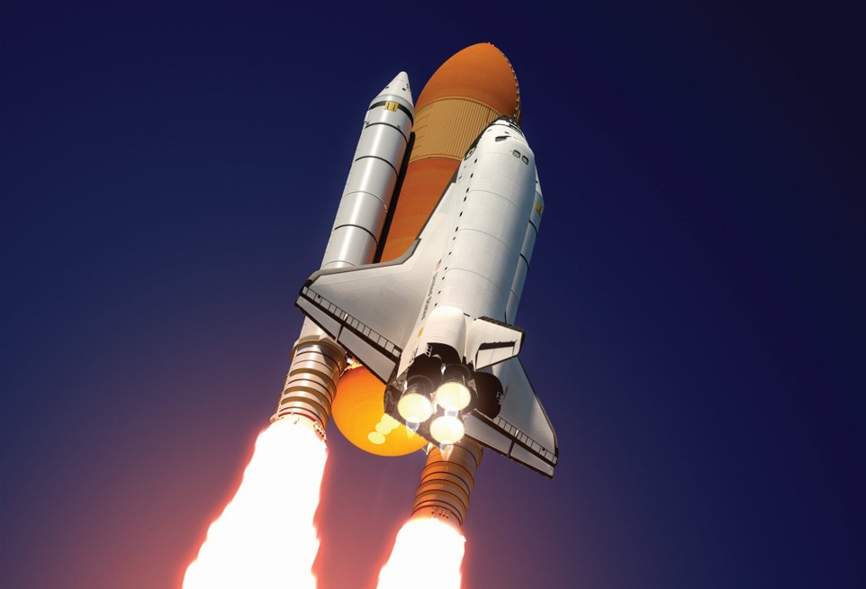 Space Shuttle - Motion Postcard