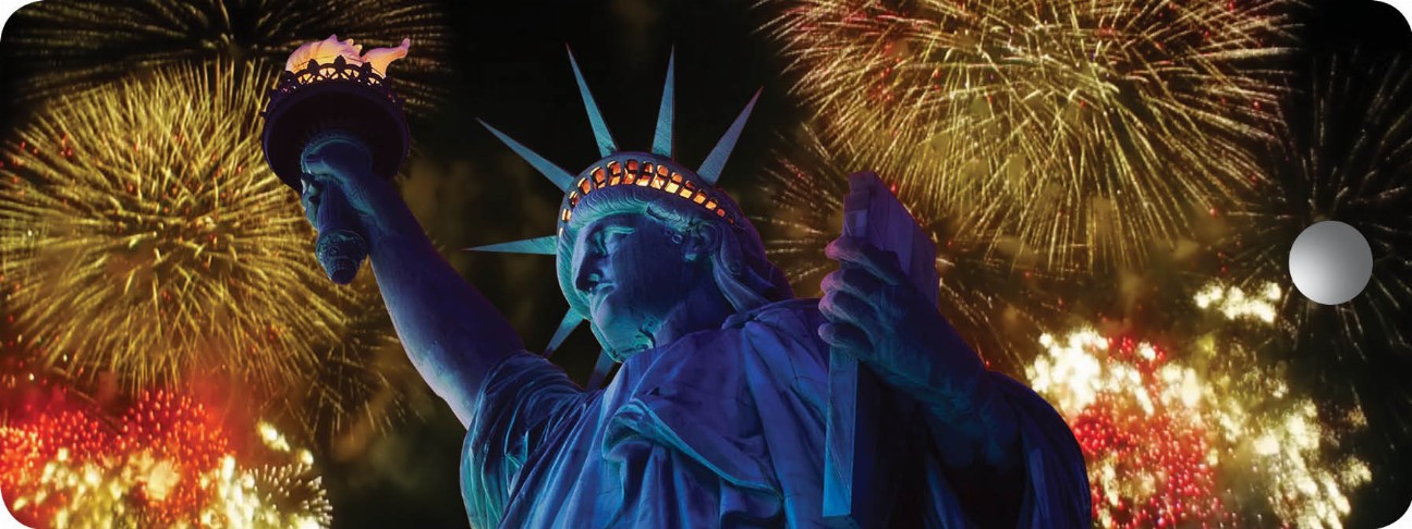 Statue of Liberty Fireworks - Motion Bookmark