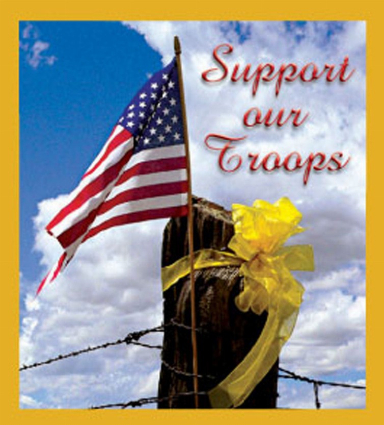 Support Our Troops - Magnetic Bookmark