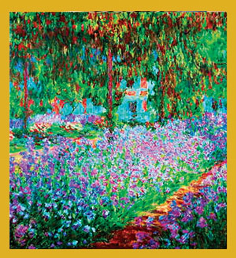The Artist's Garden at Giverny (Monet) - Magnetic Bookmark