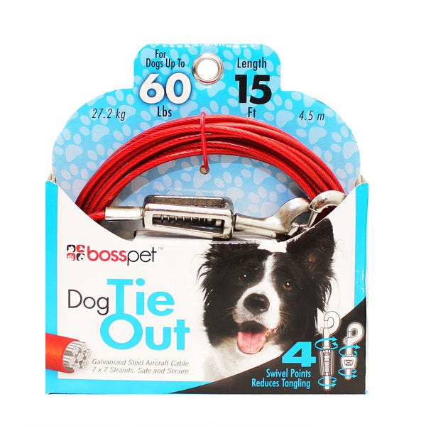 BP Tie-Out W/ Spring 40ft Large