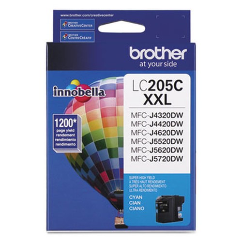 Brother Genuine Innobella LC205C Super High Yield Cyan Ink Cartridge - Inkjet - Super High Yield - 1200 Pages - Cyan - 1 Each