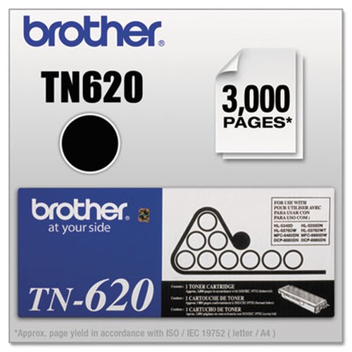 Brother TN620 Original Toner Cartridge - Laser - 3000 Pages - Black - 1 Each