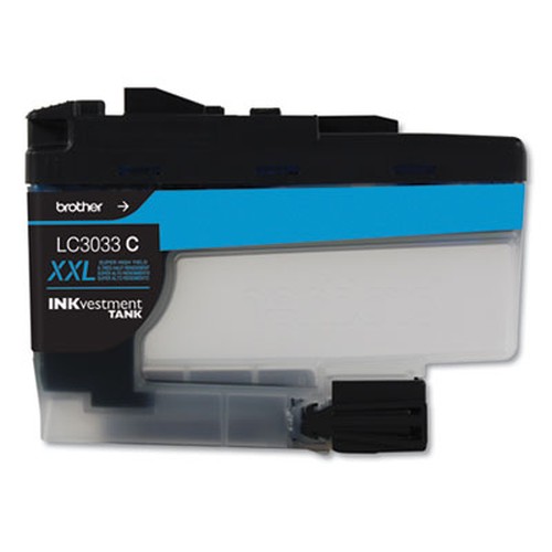 Brother Genuine LC3033C Single Pack Super High-yield Cyan INKvestment Tank Ink Cartridge - Inkjet - Super High Yield - 1500 Page