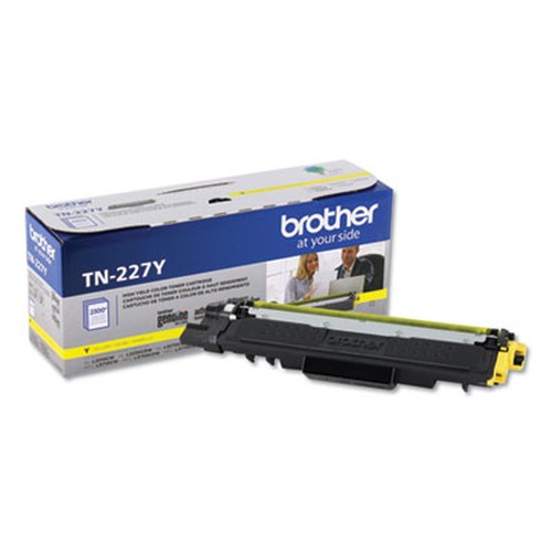 Brother Genuine TN-227Y High Yield Yellow Toner Cartridge - 2300 Pages