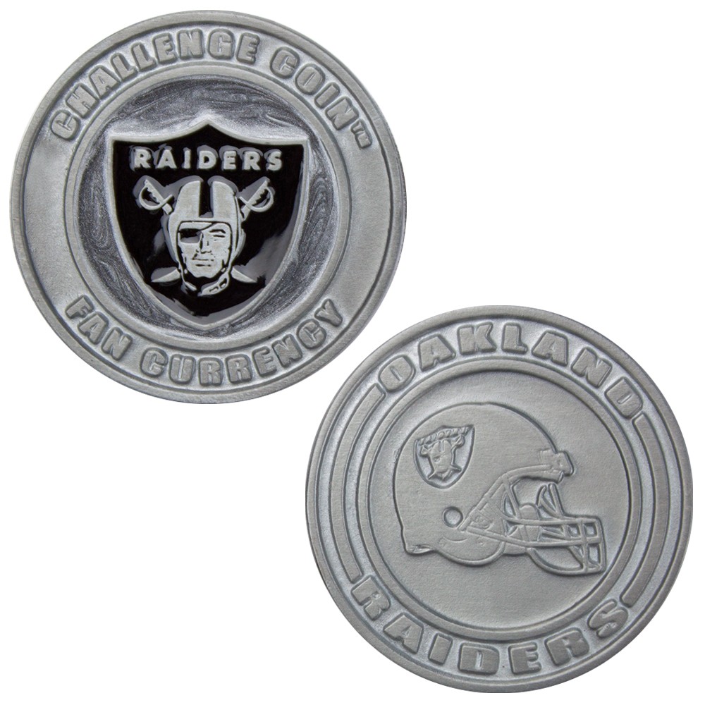 Challenge Coin Card Guard - Oakland Raiders