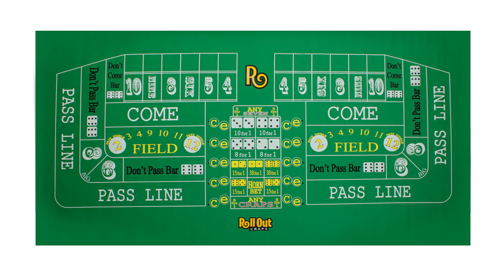 Rollout Gaming Craps Table Top