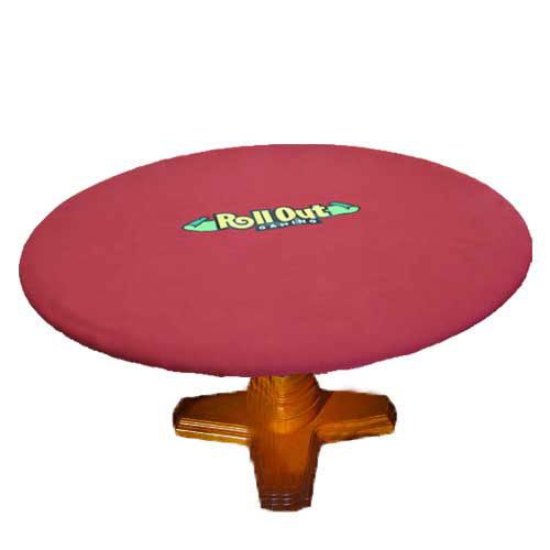 Rollout Gaming Red/Green Neoprene Playing Surface - Round