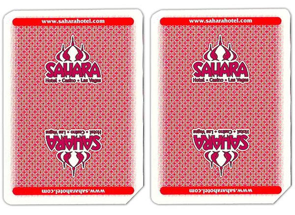 Single Deck Used in Casino Playing Cards - Sahara