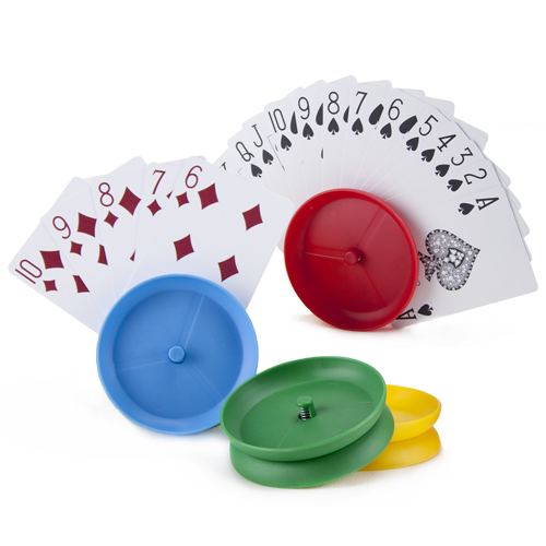 Set of 4 Circle-shaped Hands-free Playing Card Holders