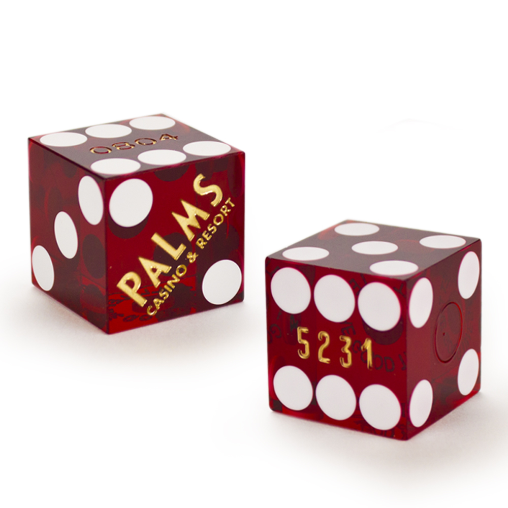 Pair (2) of Palms 19 MM Official Casino Dice